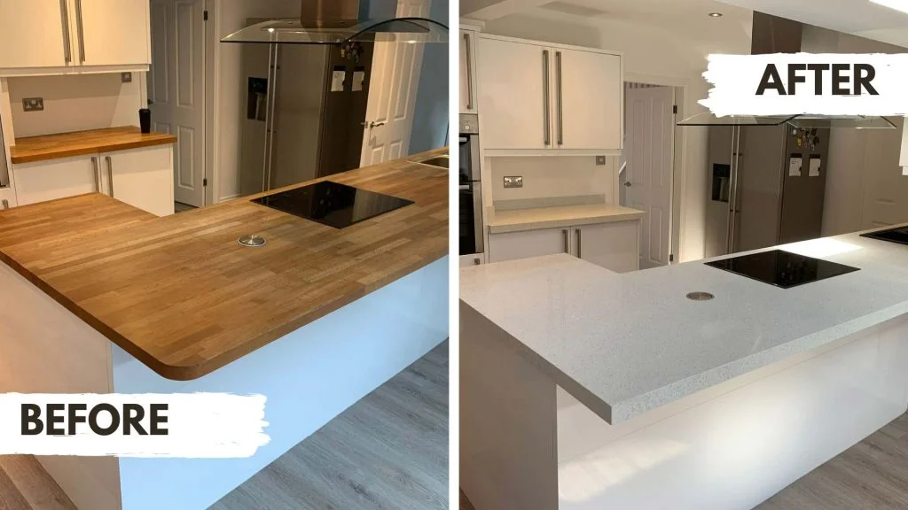 Countertop Overlay Before And After